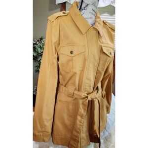 MARKET & SPRUCE NWOT Mustard Yellow Bambi Safari-Style Jacket Size 2